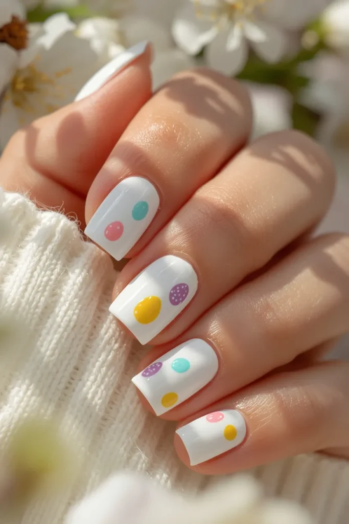Easter Gel Nails 3 Simple Easter Egg Gel Nails