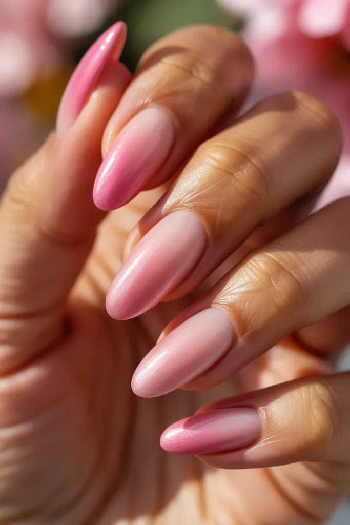 07 Summer Acrylic Nails Pink — Ombre Blush · Intermediate