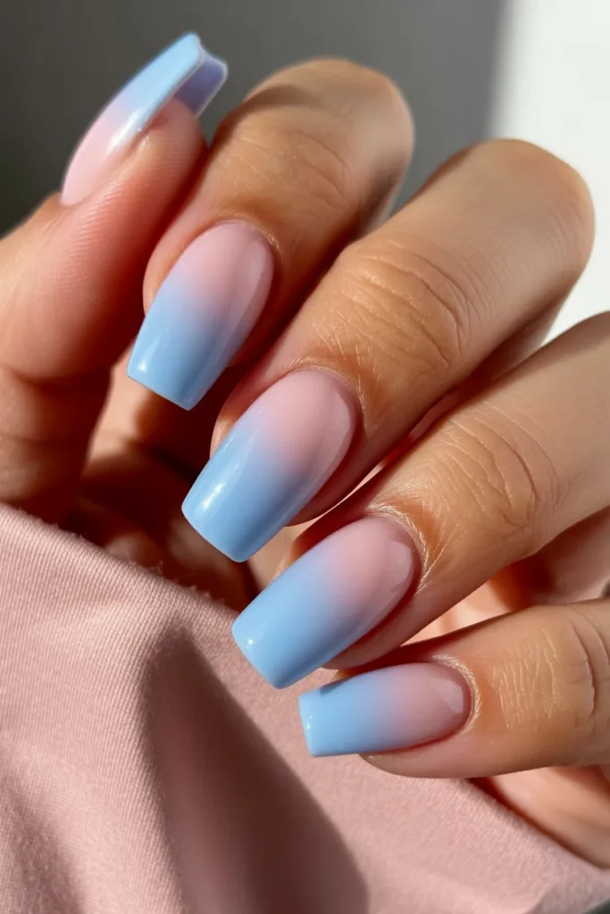 1. Cotton Candy Ombre — Pink to Blue Gradient 🍬