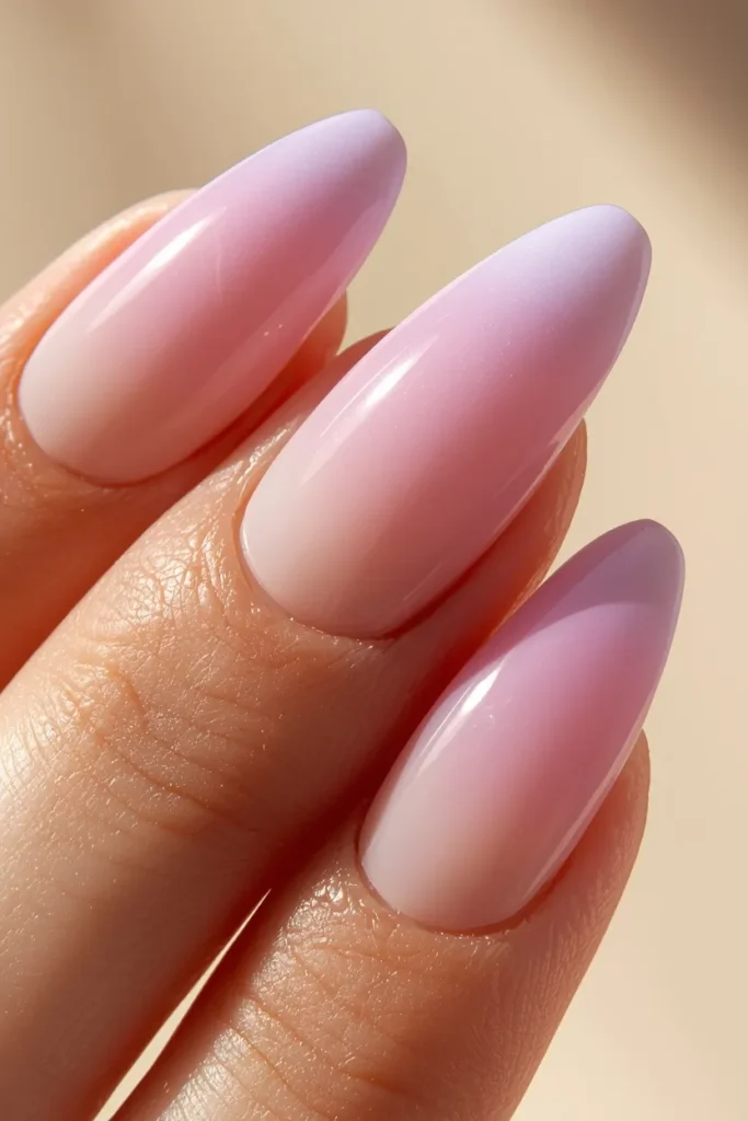 10. Ombre Acrylic Nails in Pastel Shades That Look Like Spring in Gradient Form