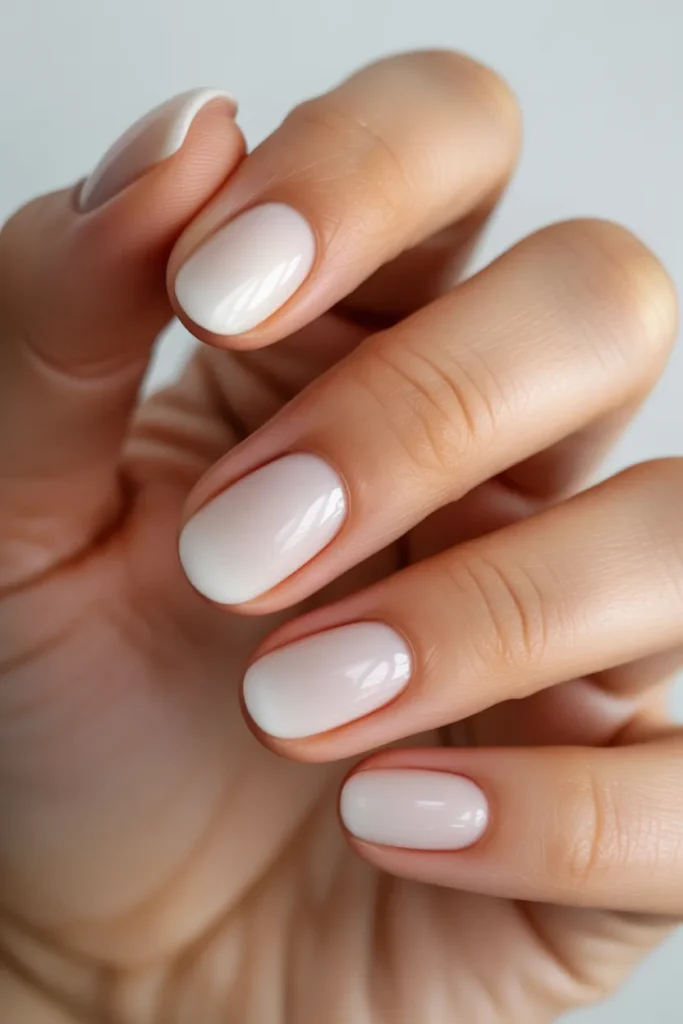 11 Milky White Nails by Skin Tone — Fair Skin