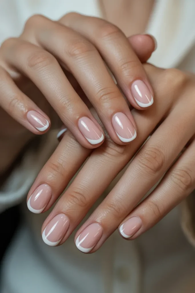11. Pastel Pink French Tips — A Modern Twist on a Classic
