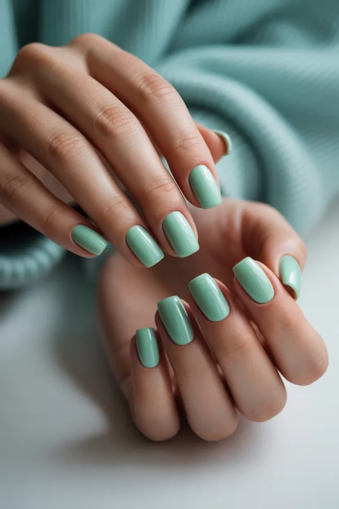 Spring Nail Polish Colors 12 11. Pistachio Mint Soft Green