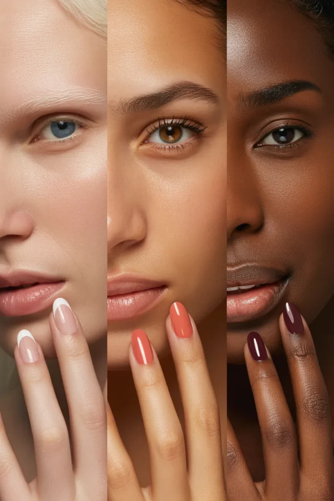 12. Oval Nails Designs by Skin Tone — Getting the Color Right
