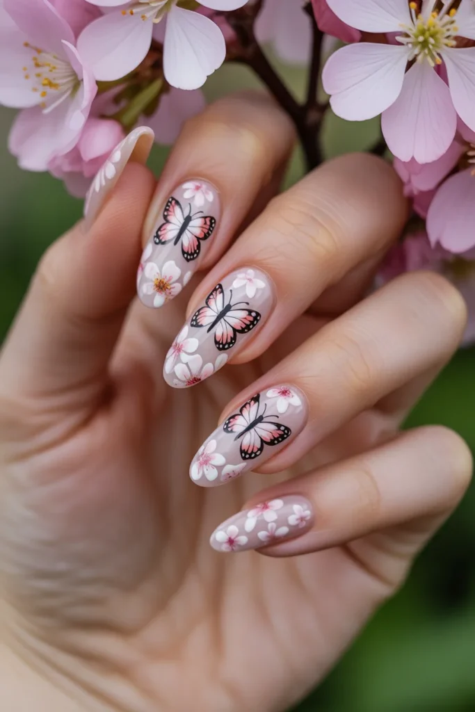 13. Butterfly Nails Spring