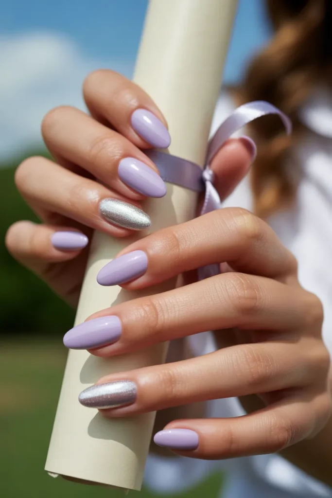 13. Lavender Nails — Soft and On Trend