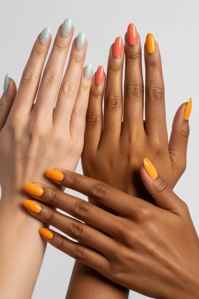 13. Summer Gel Nails by Skin Tone — Getting the Right Color Match