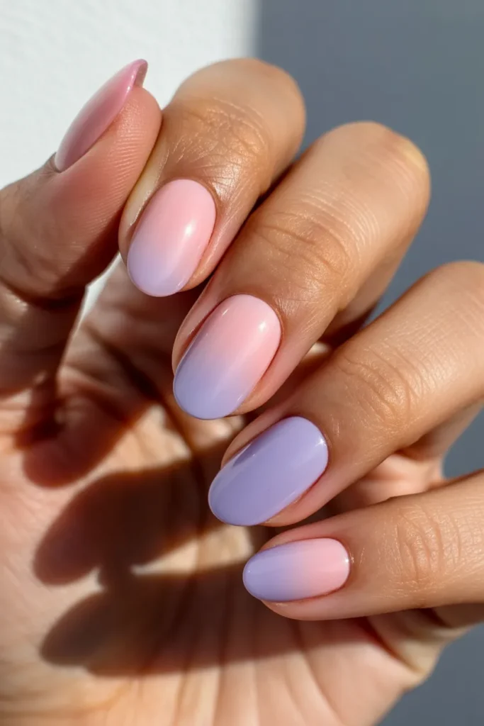 15. Pastel Ombre Oval Nails — Soft Gradient Beauty