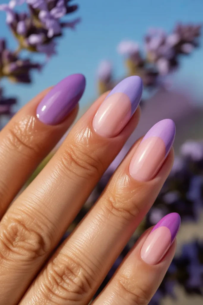 16 Summer Ombre Nails — Purple to Pink Lavender