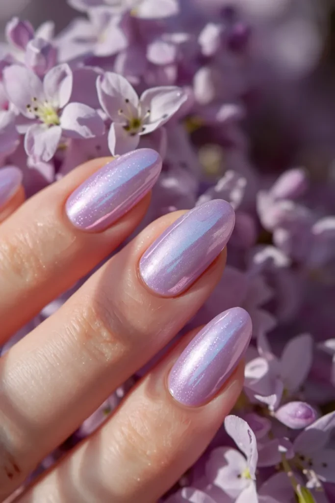 16. Rose Gold Chrome Nails That Bring Warmth Glow and a Touch of Celebration to Spring
