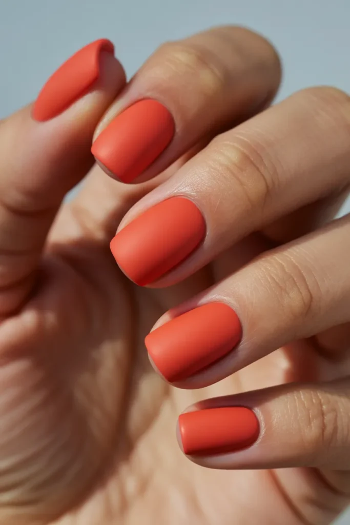 17 Matte Short Square Nails — Summer Minimal