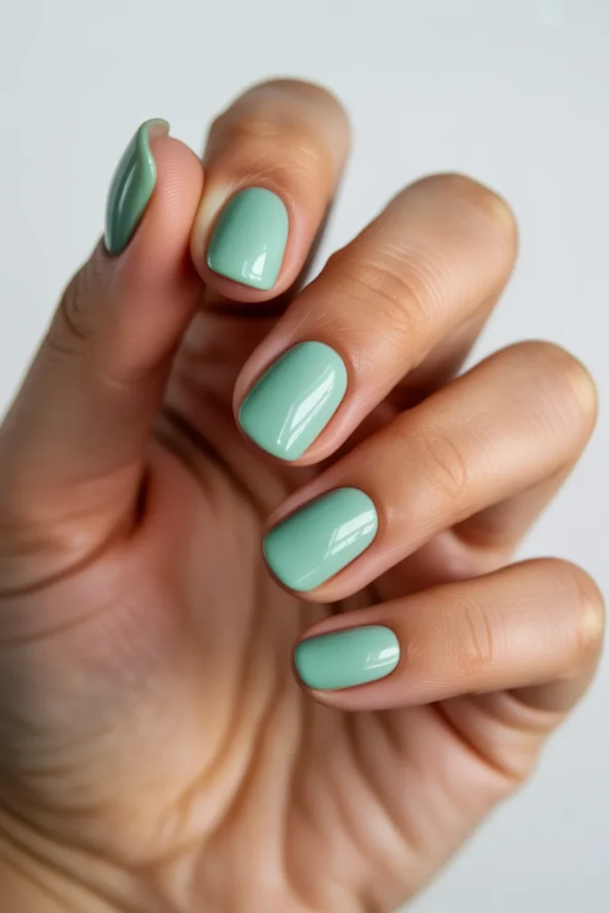 17 Mint Green May Nails — Simple Gel