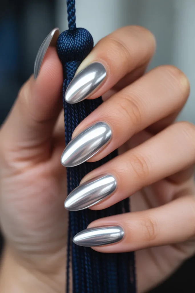 17. Chrome Nails — Mirror Finish Glamour