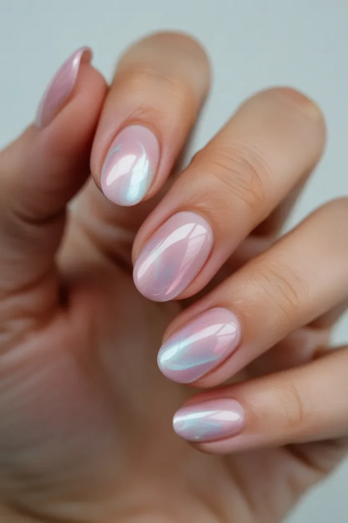 17. Pastel Pink Aura Nails — The Blurry Dreamy Trend Everyones Trying