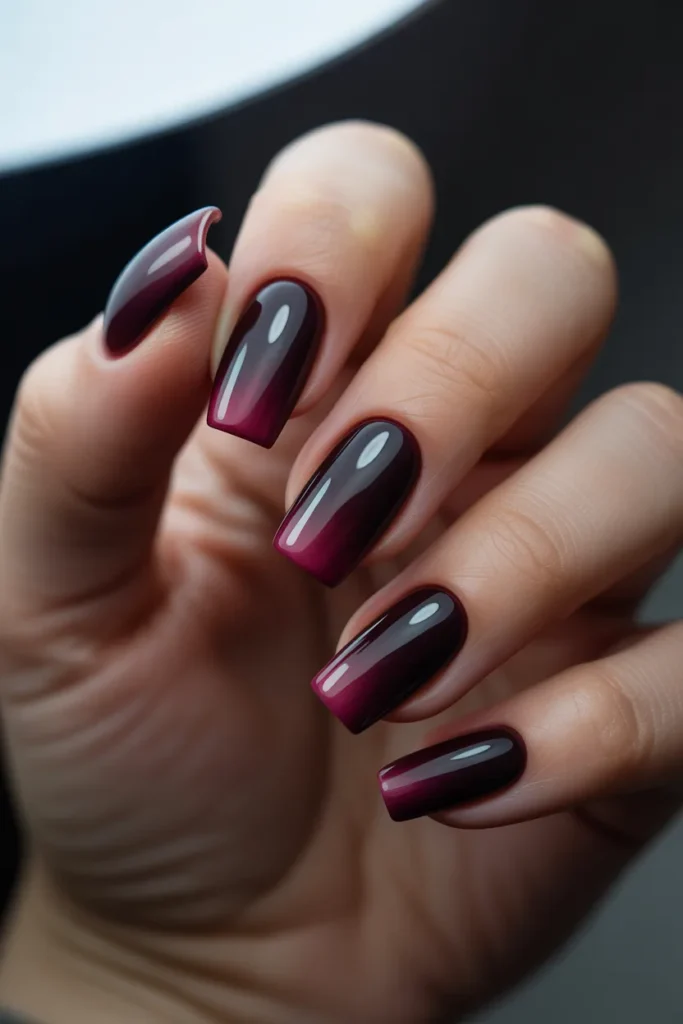 18 Burgundy Ombre Nails — Dark to Darker · Intermediate