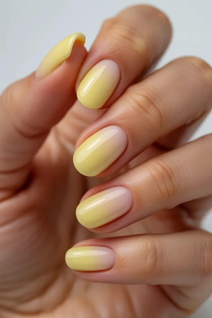 18 Lemon Meringue Nails — Soft Yellow Glazed · Beginner