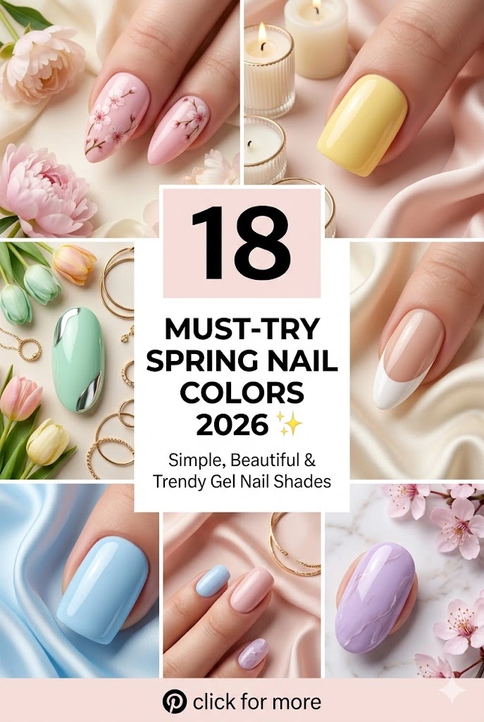 Spring Nail Polish Colors 1 18 Must Try Spring Nail Colors 2026 ✨ Simple Beautiful Trendy Gel Nail Shades