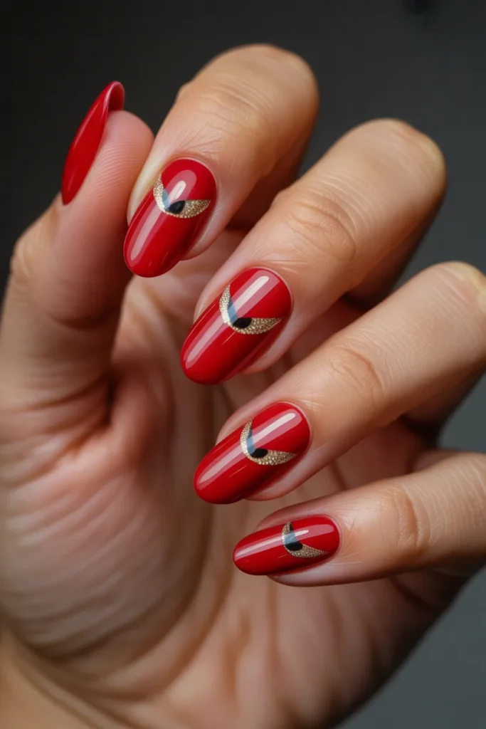19 4th of July Cat Eye Nails — Red Shimmer · Advanced