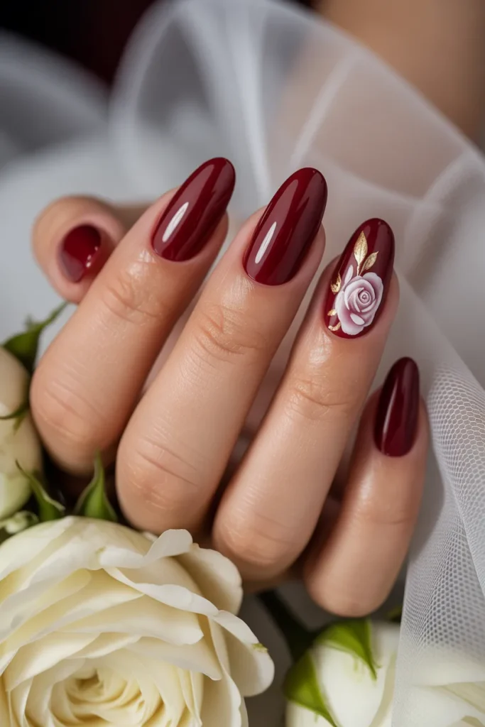 19 Deep Burgundy Nails — Wedding and Formal Events · Intermediate