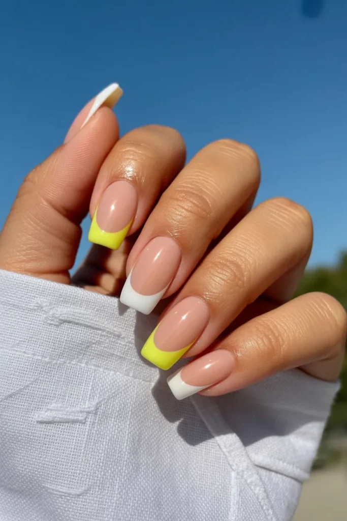 2. Summer Gel French Tip Nails — Updated and Actually Modern