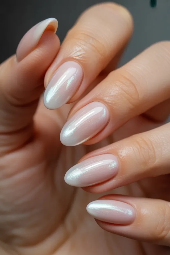 20 Glazed Donut Short Almond Nails