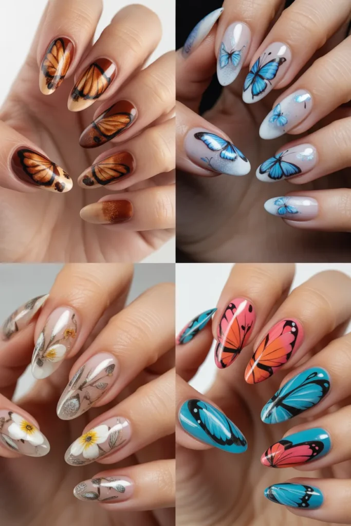 21. Butterfly Nails Ideas for Every Season Beyond Summer