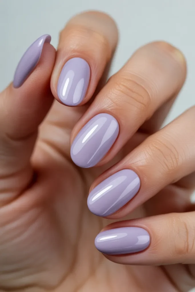 22 Spring Nails 2026 Purple — Glazed Donut Lilac