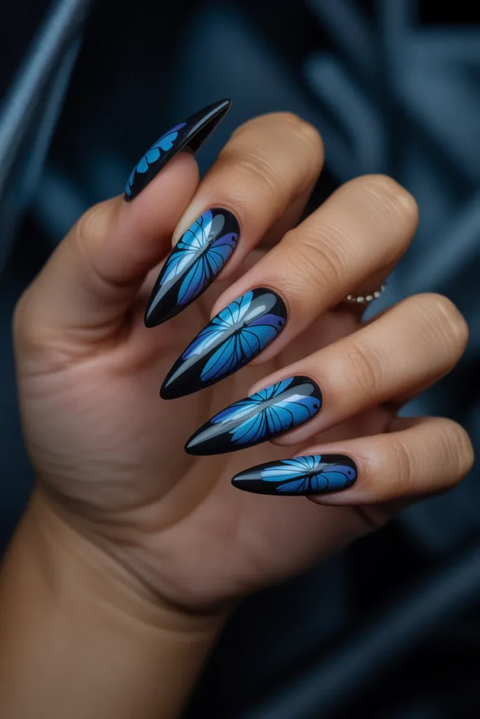 22. Butterfly Nails Acrylics