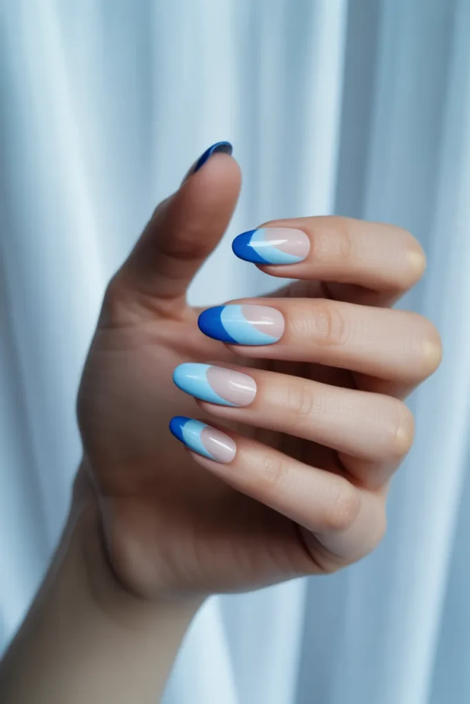 22. Pastel Blue and Royal Blue Two Tone