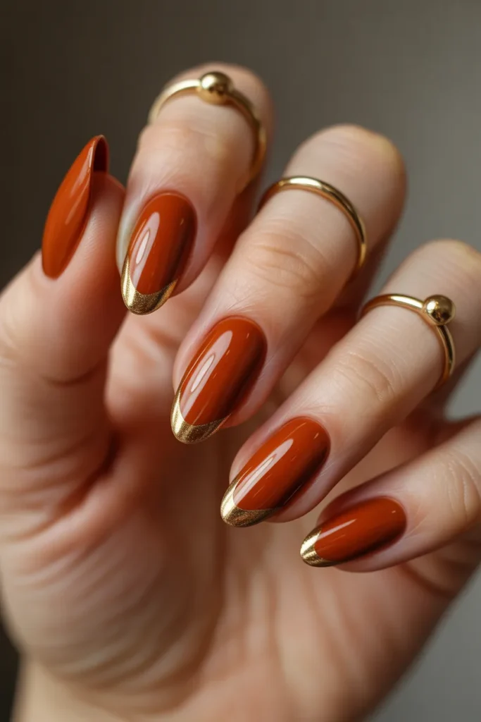 23 Orange Nail Polish — Rust and Gold · Intermediate