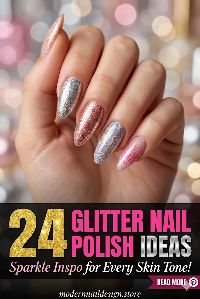 24 Glitter Nail Polish Ideas That Are So Easy Cute — Sparkle Inspo for Every Skin Tone