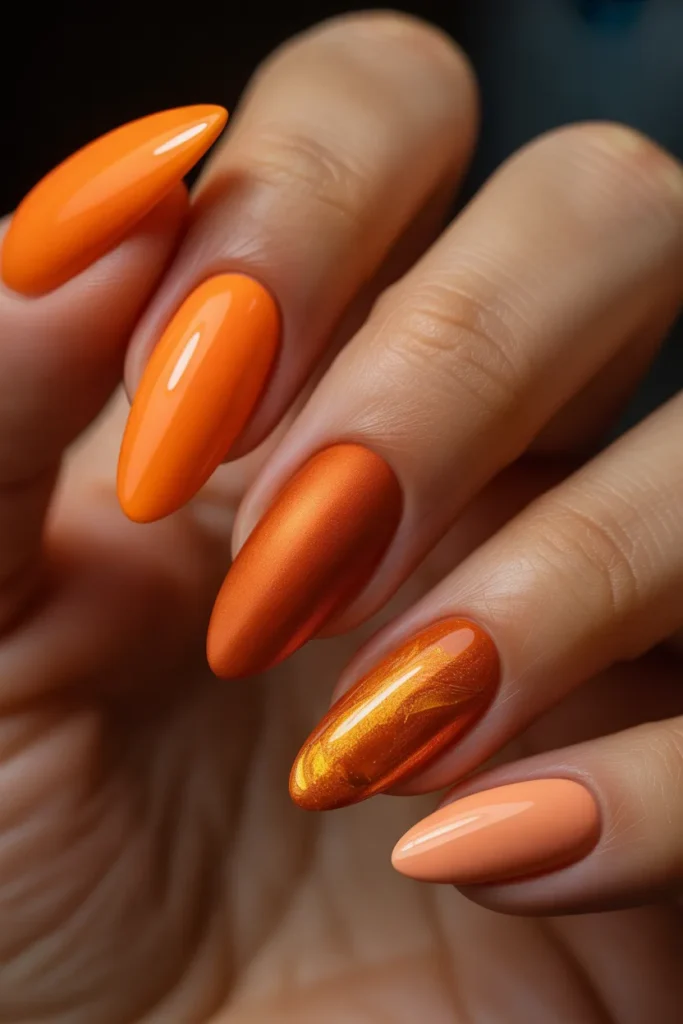 25 Full Orange Nail Set — The Ultimate Collection · Salon Recommended