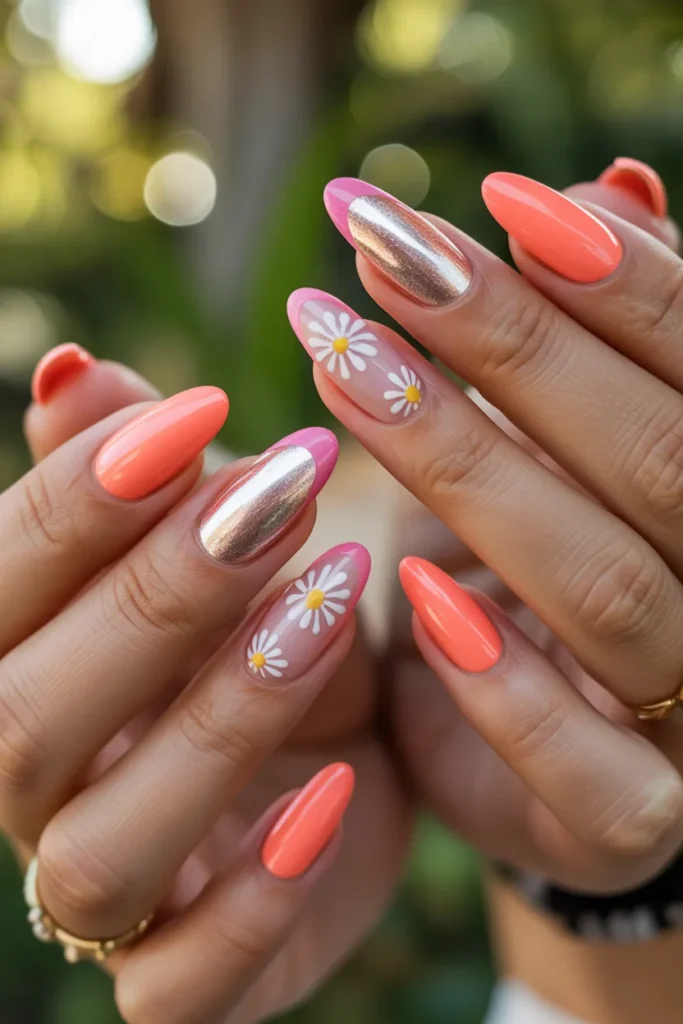 25 Full Summer Short Almond Set — The Complete Look