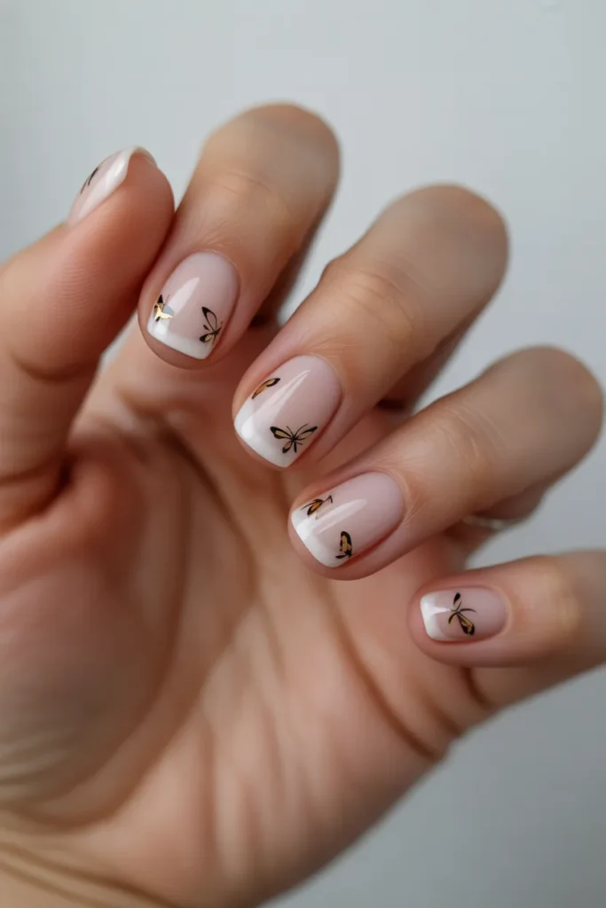4. Butterfly Nails Short