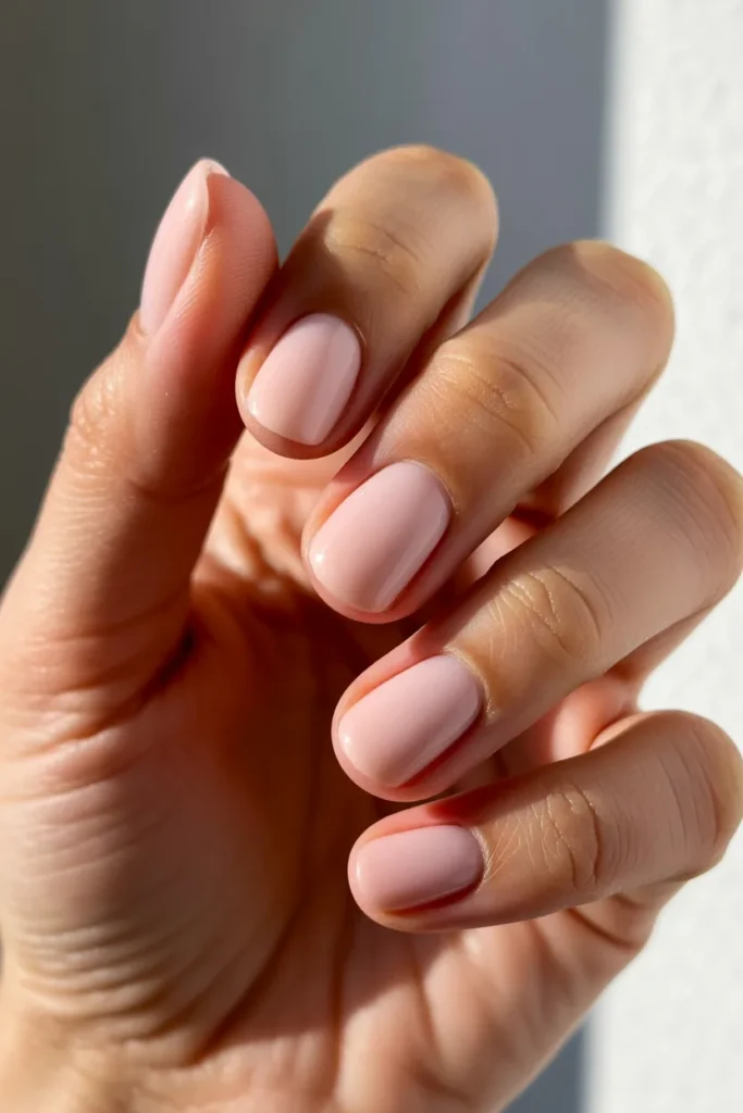 4. Pastel Pink Short Nails — Practical Beauty That Still Pops