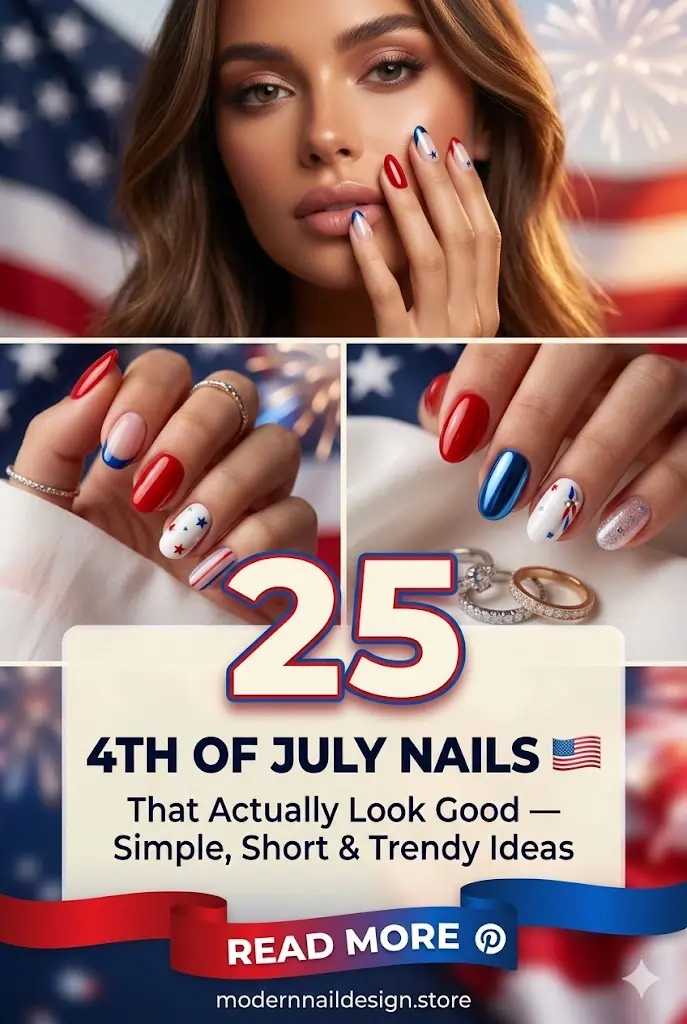 4th of July Nails That Actually Look Good 🇺🇸 25 Simple Short Trendy Ideas 1