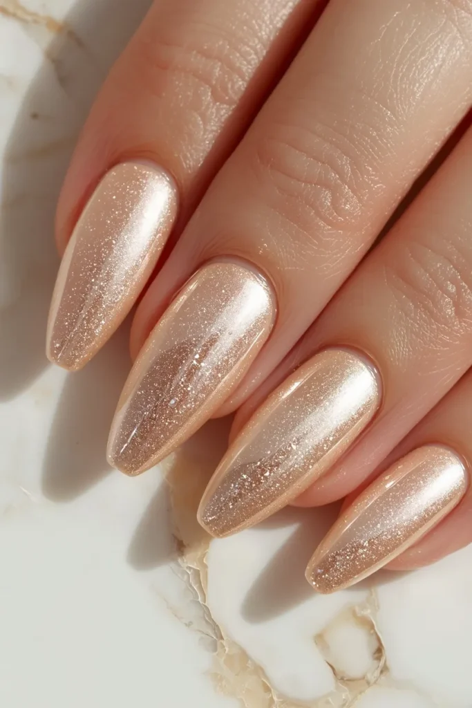 6. Almond Chrome Nails That Look Effortlessly Elegant and Impossibly Chic