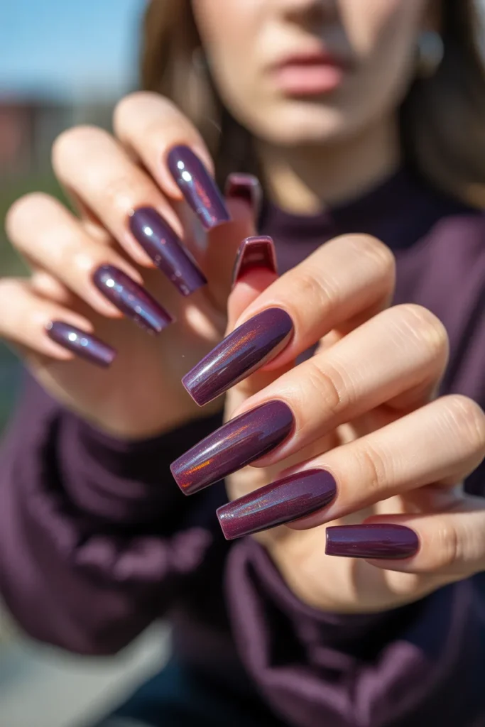 6.Coffin Gel X Nails — Bold Dramatic