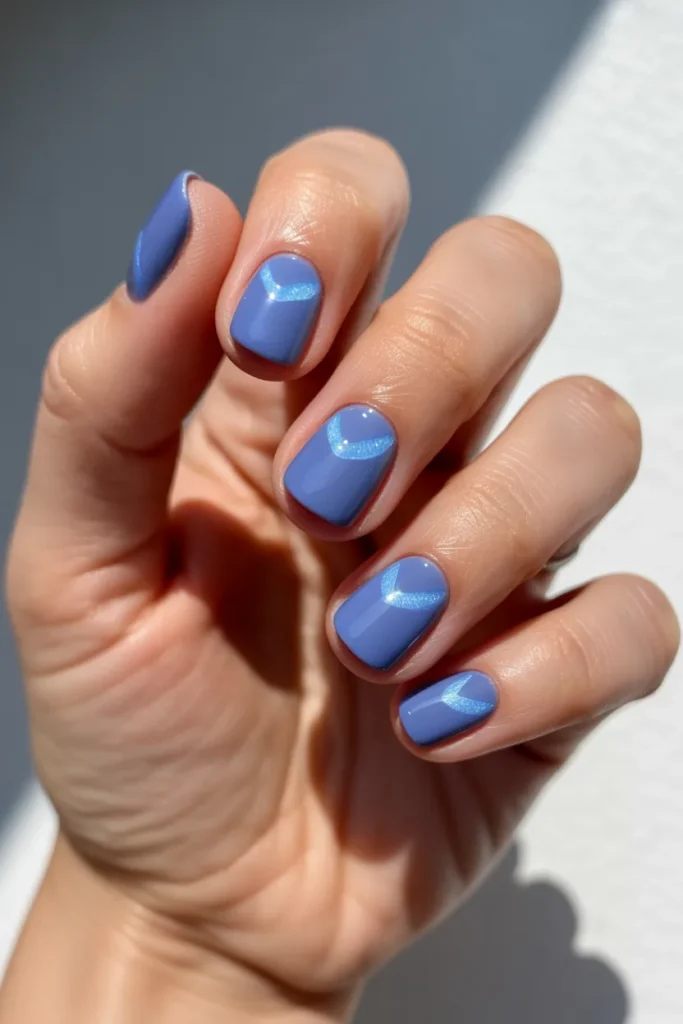 Blue Cat Eye Nails 8 7. Blue Cat Eye Nails Short — Chic Practical and Magnetic