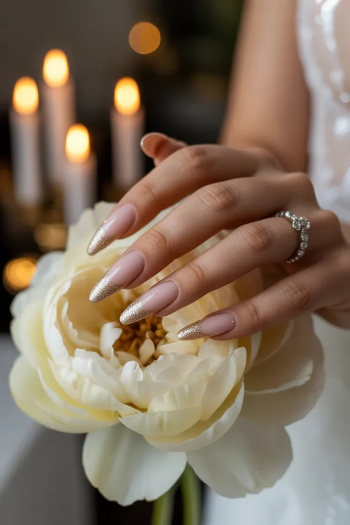 Glitter Nails 8 7. Bridal Glitter Nails