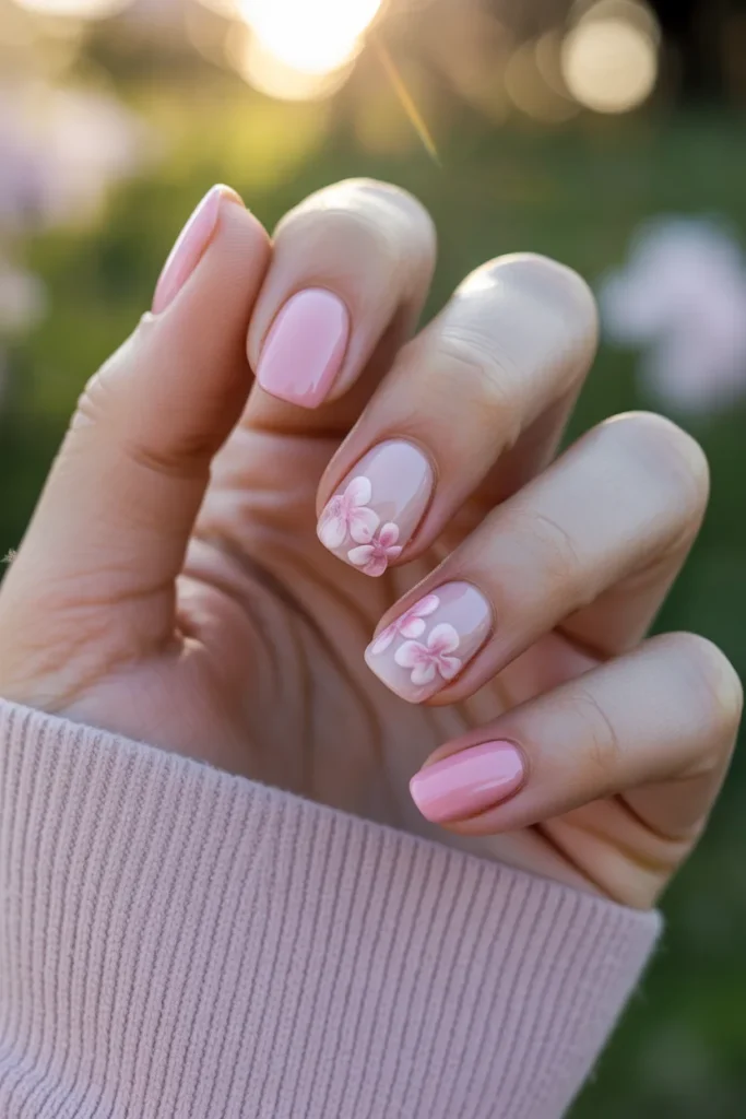 7. Pastel Pink Spring Nails — Capturing the Season in a Manicure