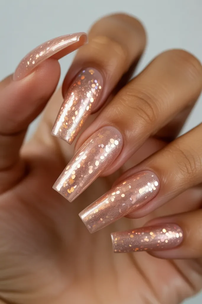 8 — Holographic Rose Gold Birthday