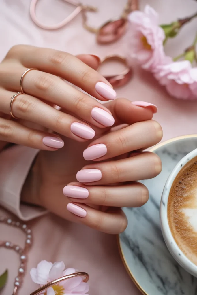 9. Pastel Pink Nails Aesthetic — The Pinterest Mood Board Come to Life