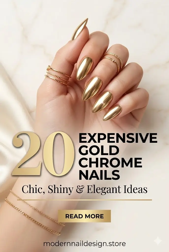 Gold Chrome Nails That Look Expensive 💅 20 Chic Shiny Elegant Ideas 1