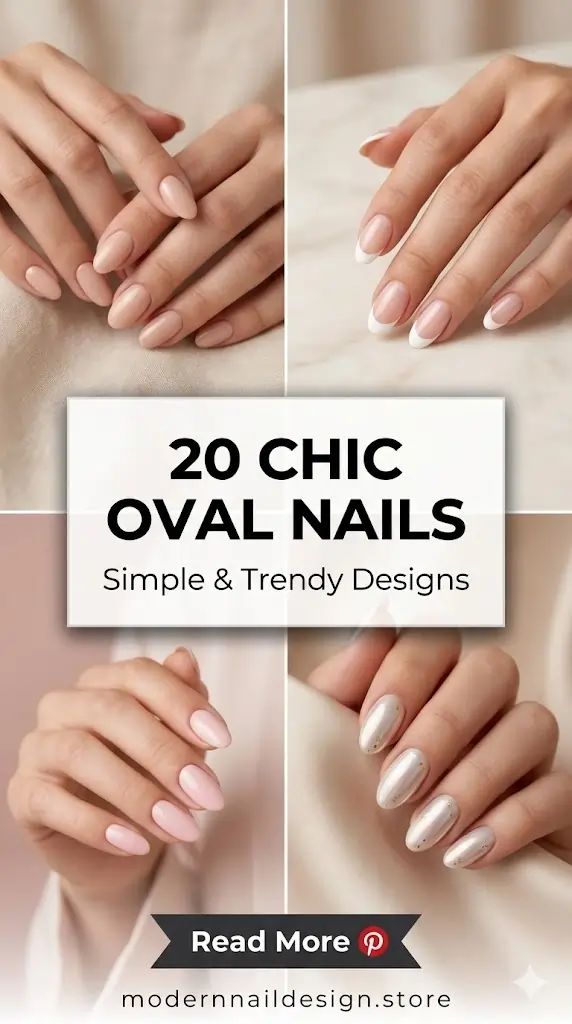 Oval Nails That Look So Classy ✨ 20 Chic Simple Trendy Designs 1