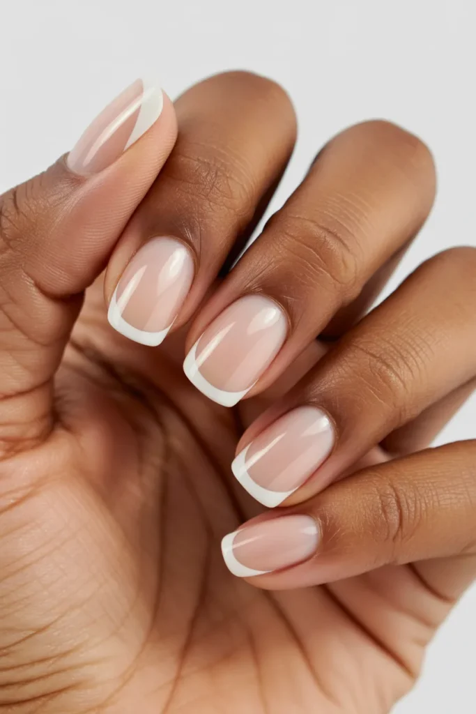 1. Classic French Tip Press Ons — Timeless and Versatile