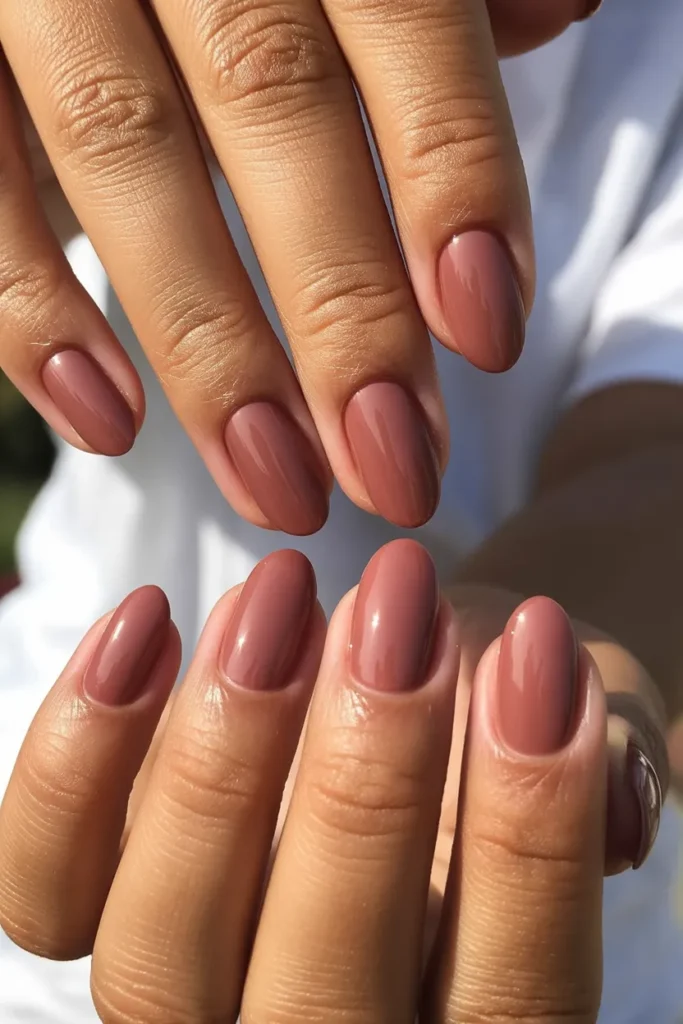 10. Skin Tone Matched Mauve — Monochrome Elongation