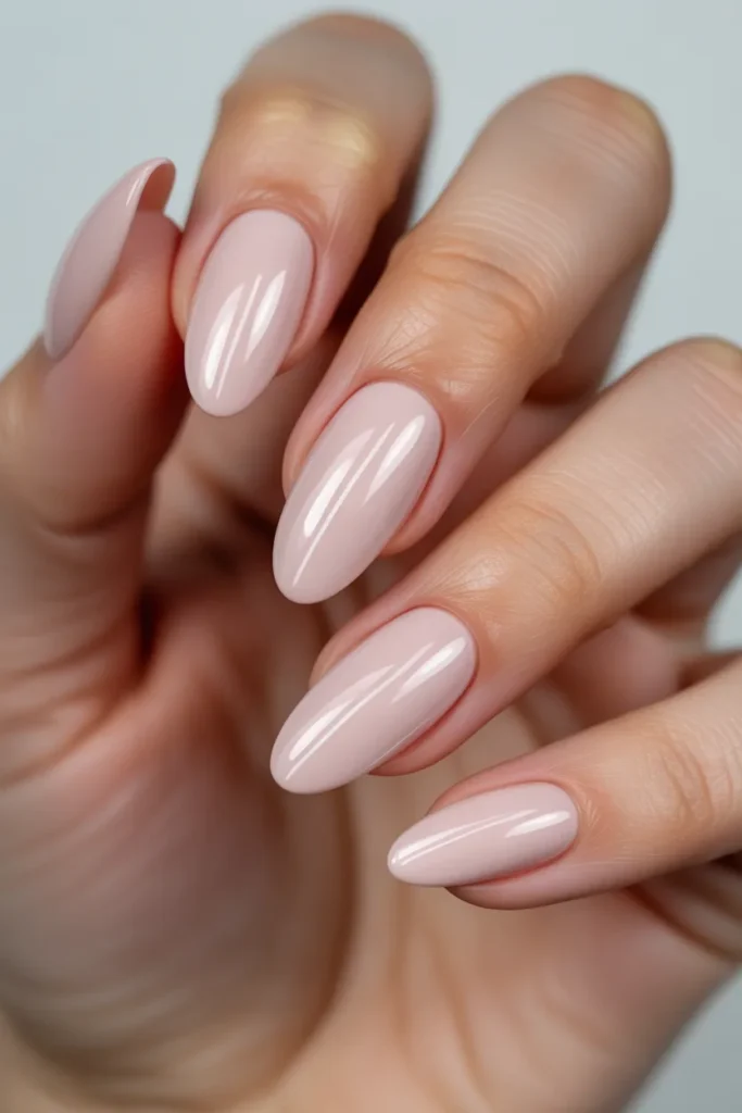 11. Light Pink Cat Eye Nails — Double Streak Effect