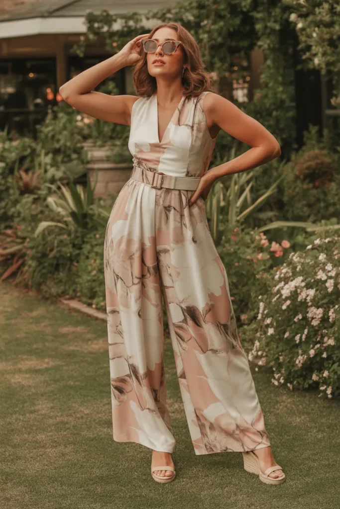 Summer Wedding Guest Outfits 12 11. Midsize Floral Jumpsuit — Modern Wedding Guest