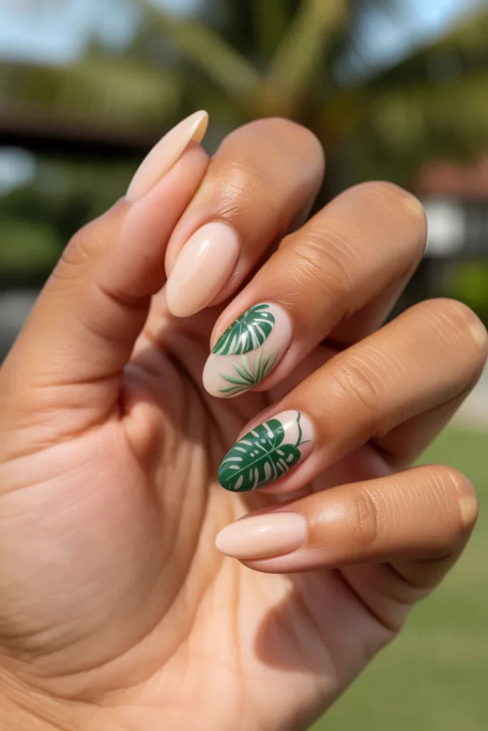 11. Summer Nails Almond — Tropical Leaf Botanical